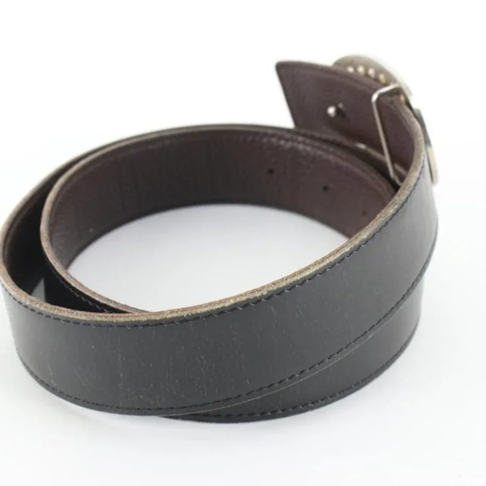 Hermès Black Reversible H Logo Belt Kit Silver 57h816s